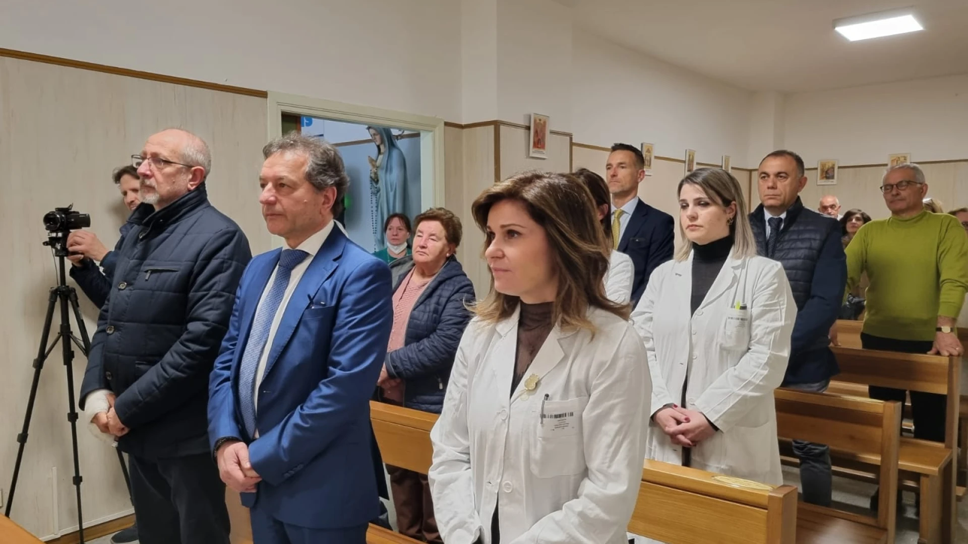 Celebrazione eucaristica della Pasqua per Asrem Molise. Questa mattina la celebrazione nella cappella del Cardarelli.